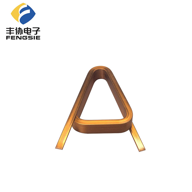 Does the transformer or inductor using flat wire coil have a significant improvement in efficiency?