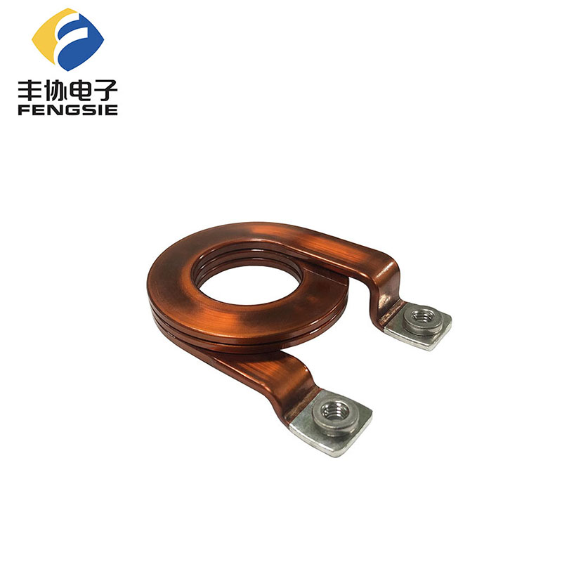 How does flat wire structure affect the skin effect and proximity effect of inductor coils?